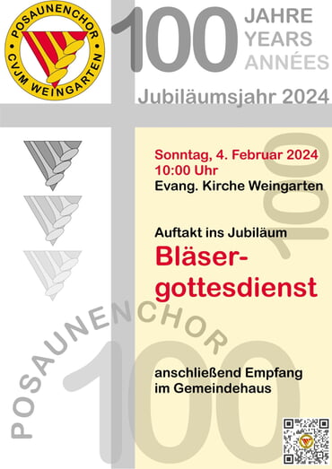 Plakat zum Festgottesdienst Februar 2024